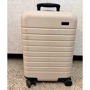 Away The Carry On Cream Hardshell Suitcase Luggage